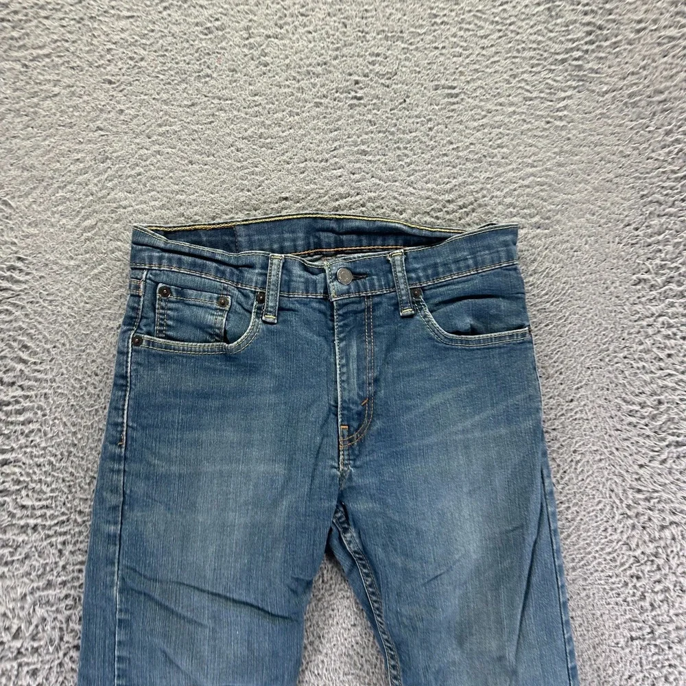Levi's 502 Jeans Men 30x32 Blue Cotton Denim Straight Leg Workwear Faded Stretch